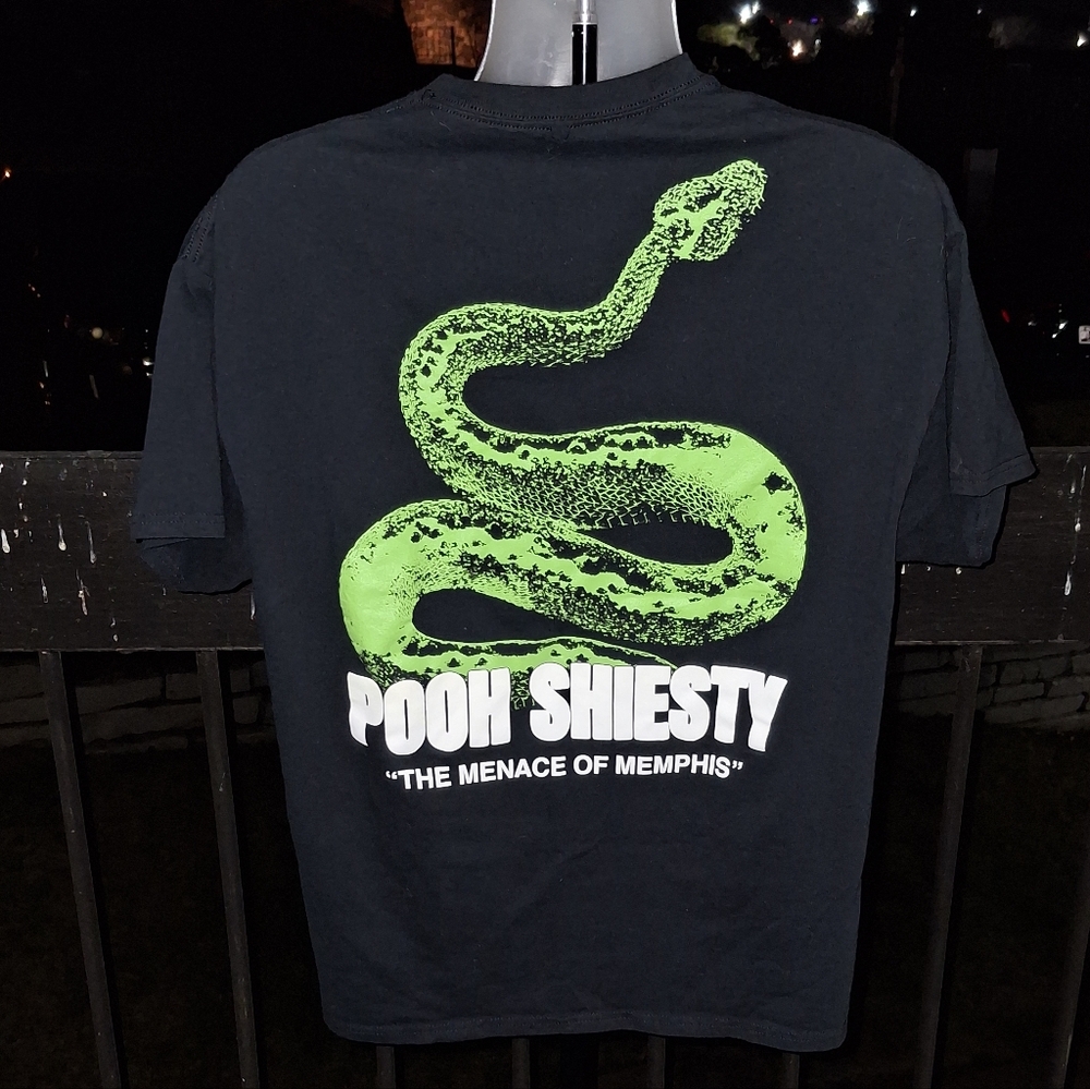 Pooh Shiesty "The Menace Of Memphis" Snake T Shirt Size XL